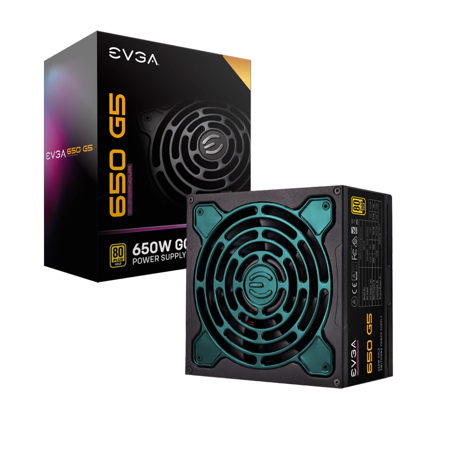 FUENTE DE PODER EVGA 650W SUPERNOVA G5 80 PLUS GOLD FULL MODULAR