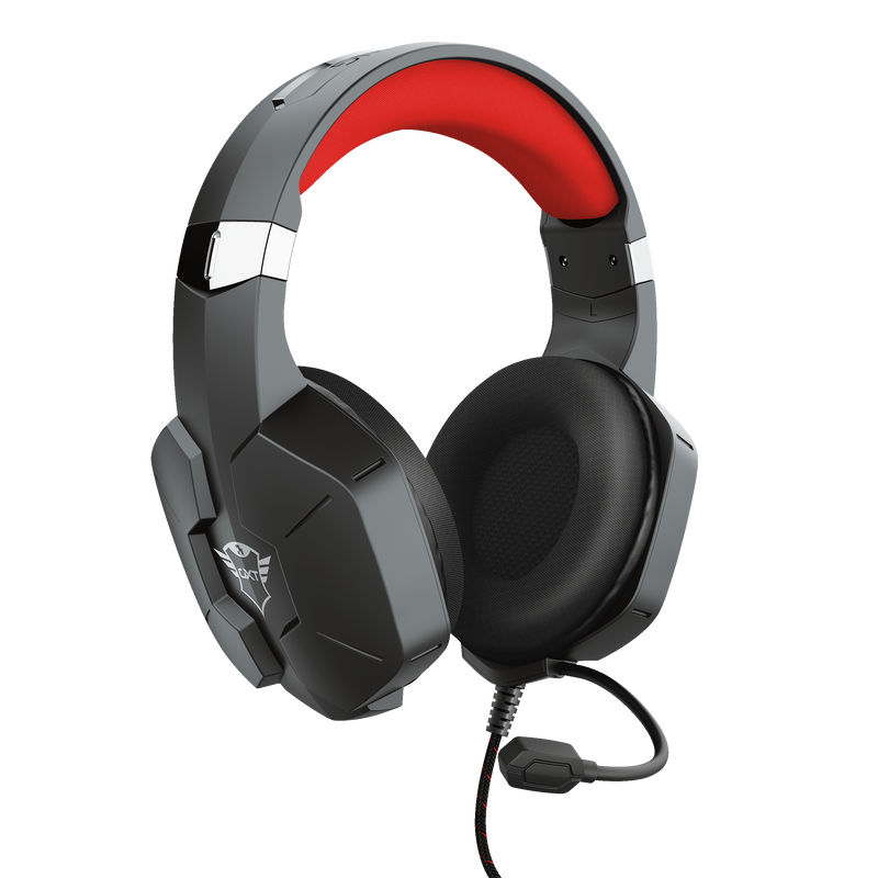 AUDIFONOS TRUST GXT (23652) 323 CARUS GAMING HEADSET BLACK, 3.5MM*2