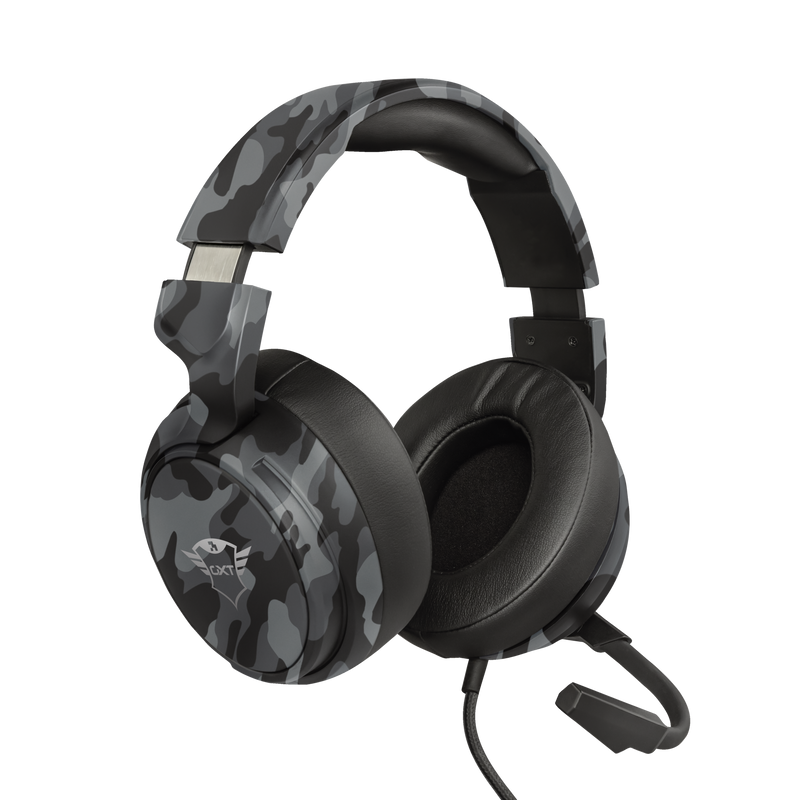 AUDIFONOS TRUST GXT (23939) 433 PYLO MULTIPLATFORM GAMING HEADSET CAMO BLACK ,PC, XBOX,PS5,SWITCH