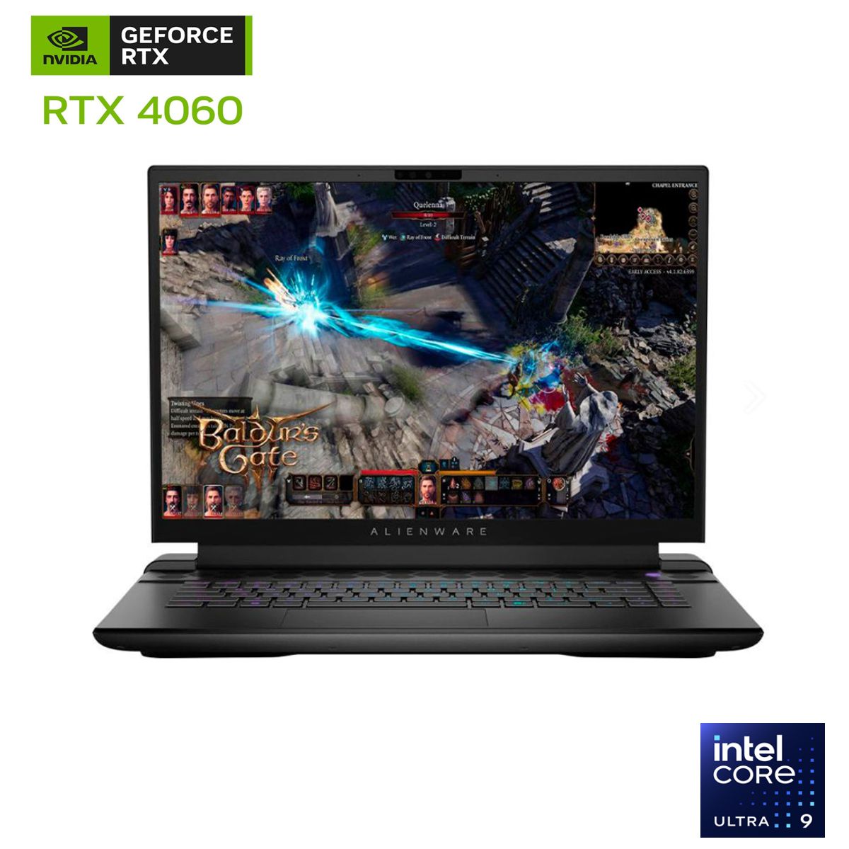 NB DELL ALIENWARE M16 3000188023602.1. Intel Core Ultra 9 185H - 32 GB, 16, NVIDIA GeForce RTX 4060 8 GB, W11 Home, 1 TB, M.2, PCIe NVMe, SSD Garantia 1 Year