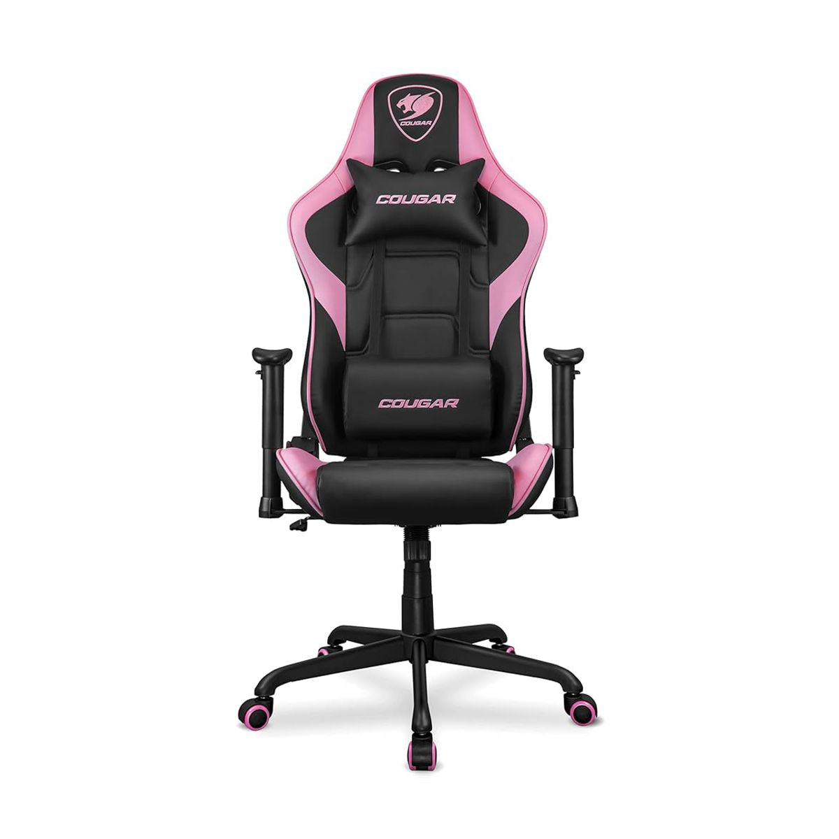 SILLA COUGAR ARMOR ELITE EVA NEGRO/ROSA CUERO SINTETICO 120KG