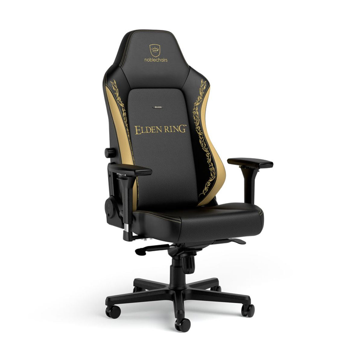 SILLA NOBLECHAIRS ELDEN RING EDITION BLACK/GOLD CUERO SINTETICO 120KG