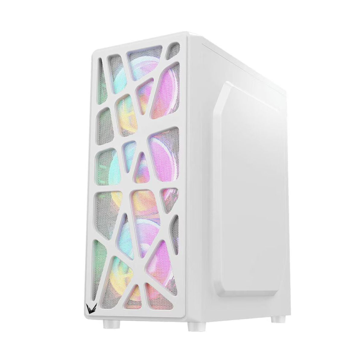 GABINETE FORMULA MANA VENTILADORES LED, MID ATX, USB 3.0,TYPE-C, WHITE