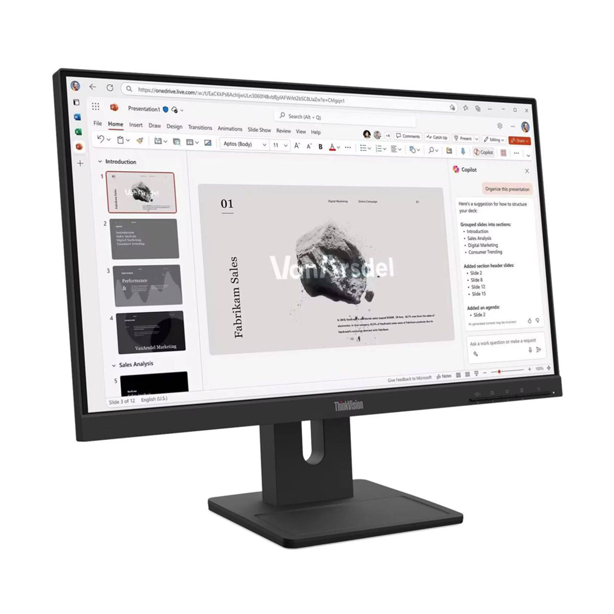 Monitor Lenovo ThinkVision E22-40 - Panel IPS de 21, 5 pulgadas, 1x HDMI 1.4, 1x DP 1.2, 1x VGA, Garantia 3 anos con fabricante.