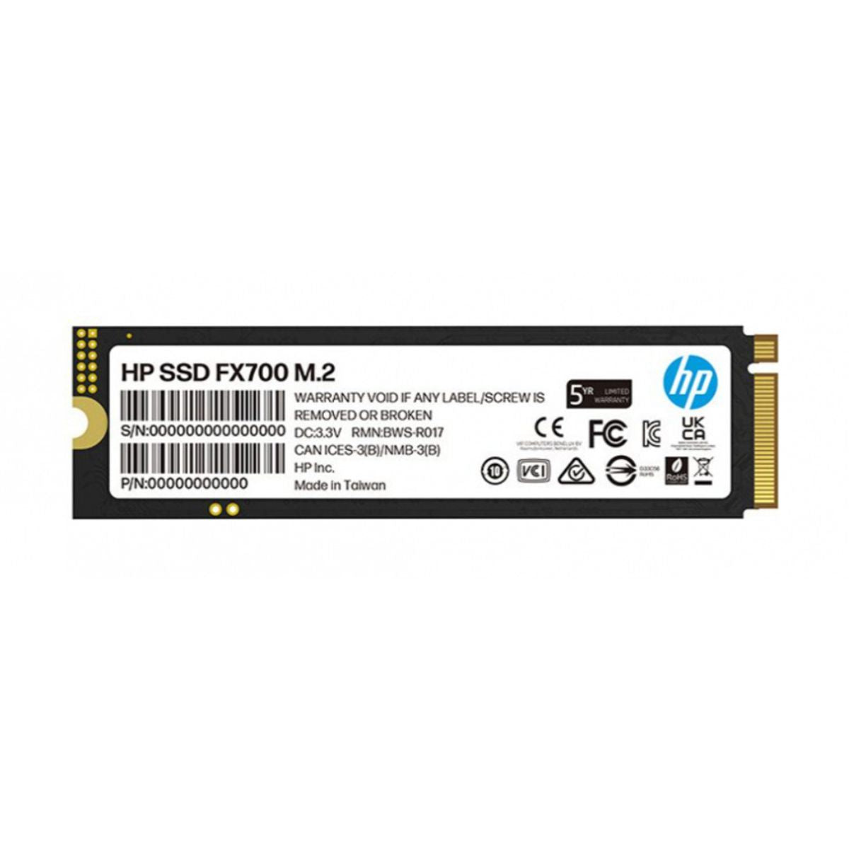 UNIDAD SSD M.2 HP 1TB (8U2N3AA) FX700. PCIE GEN 4X4, 7200MB/S