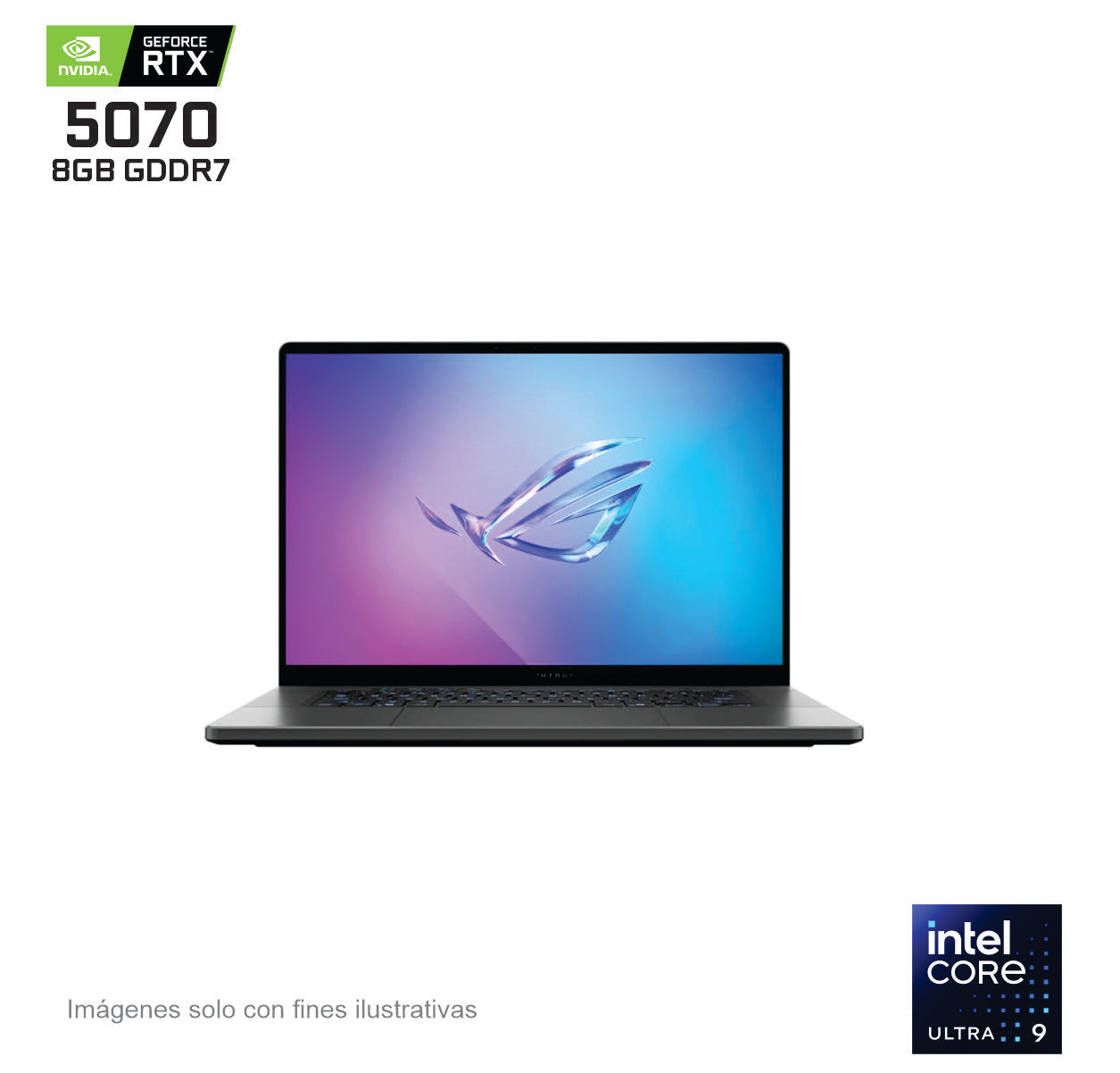 ASUS ROG ZEPHYRUS G16 Intel Core Ultra 9 Processor 285H - 32GB LPDDR5X, 1TB SSD, 16 pulgadas 2.5K Win 11 HOME