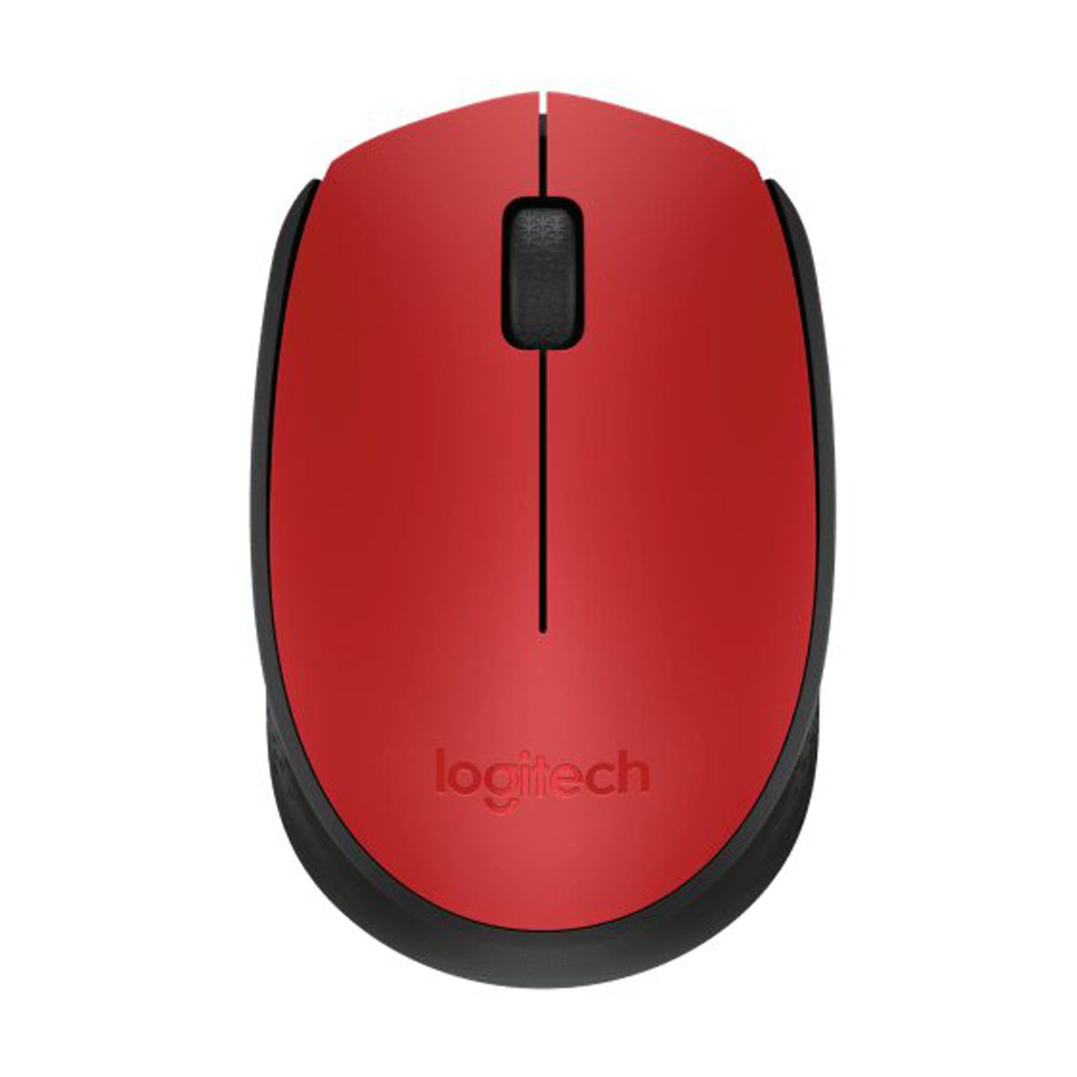 Mouse Logitech Óptico M170 Inalámbrico USB Rojo