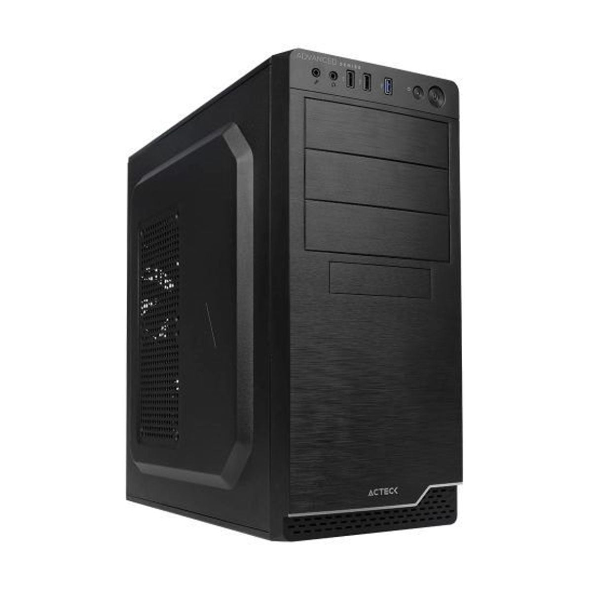 GABINETE ACTECK (AC-932585) MILAN GM470,MICRO ATX,FUENTE 500W,2*USB 2.0,1*USB 3.0,NEGRO