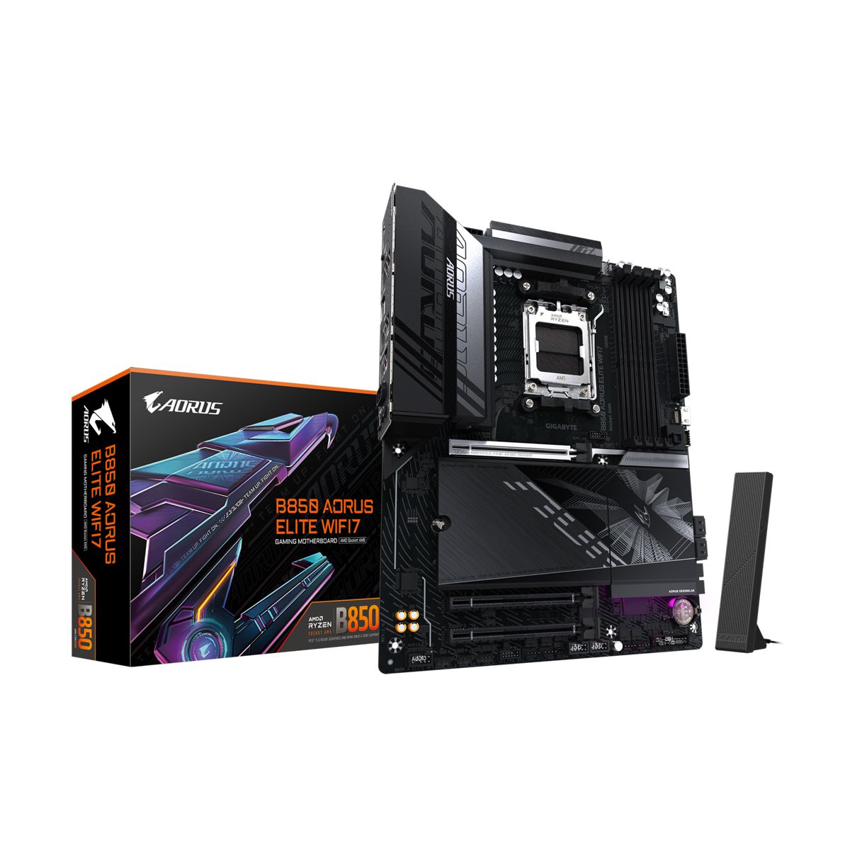 MOTHERBOARD GIGABYTE (B850 A ELITE WF7) SOCKET AM5,4*DDR5 5200MHZ,DP,WIFI,BT,ATX