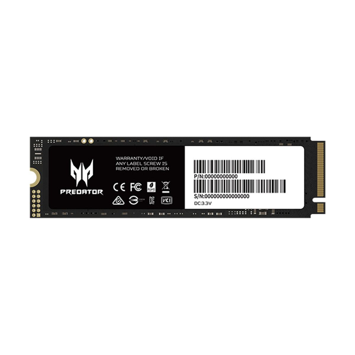 UNIDAD SSD M.2 2280 PREDATOR 1TB (BL.9BWWR.118) GM7-1TB, PCIE GEN 4, 7200/6300 MB/S