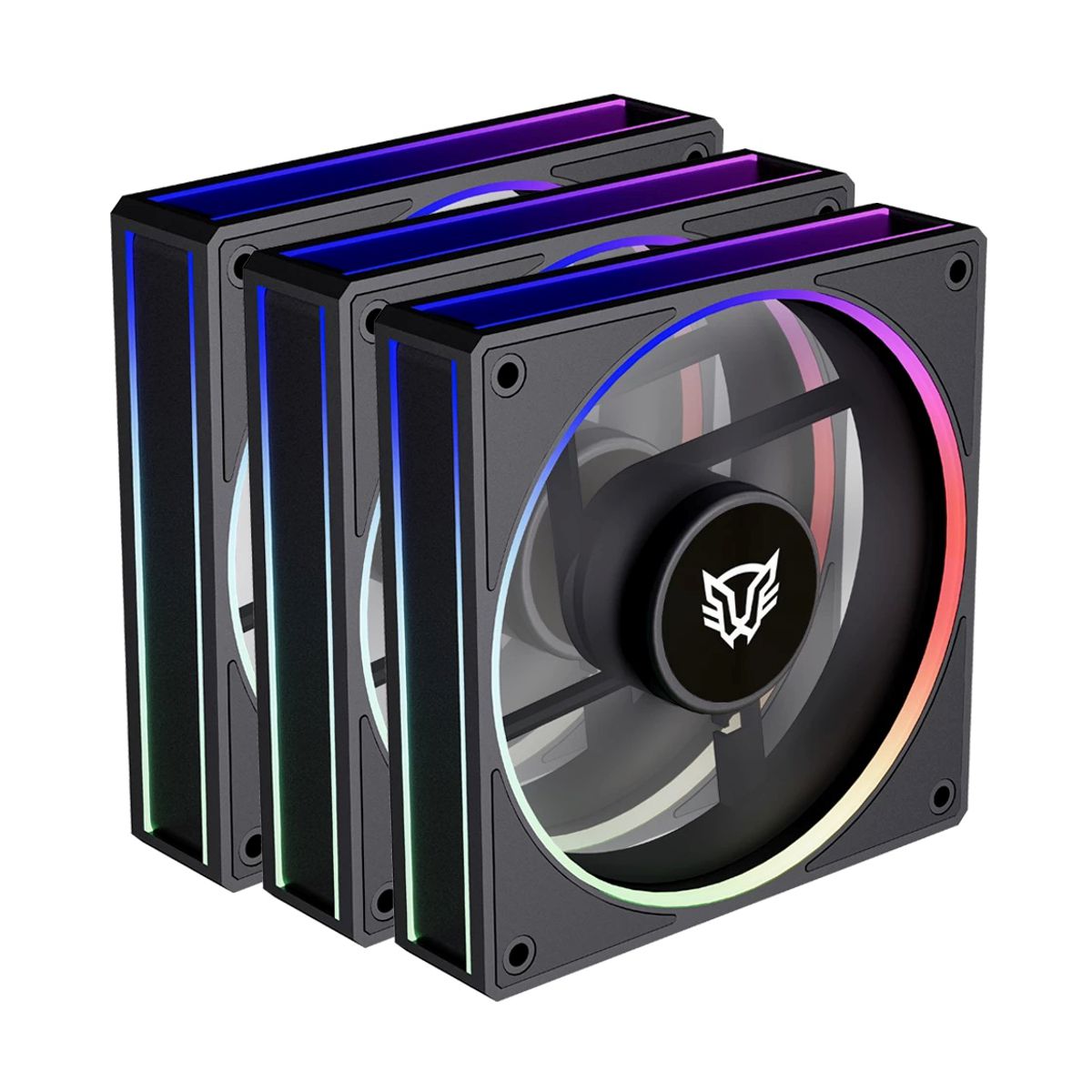 Kit 3 Ventiladores 120mm EOLOX BORA EXB85R Balam Rush Azender Series Velocidad: 600-1800 Rpm - Nivel de ruido 28DB