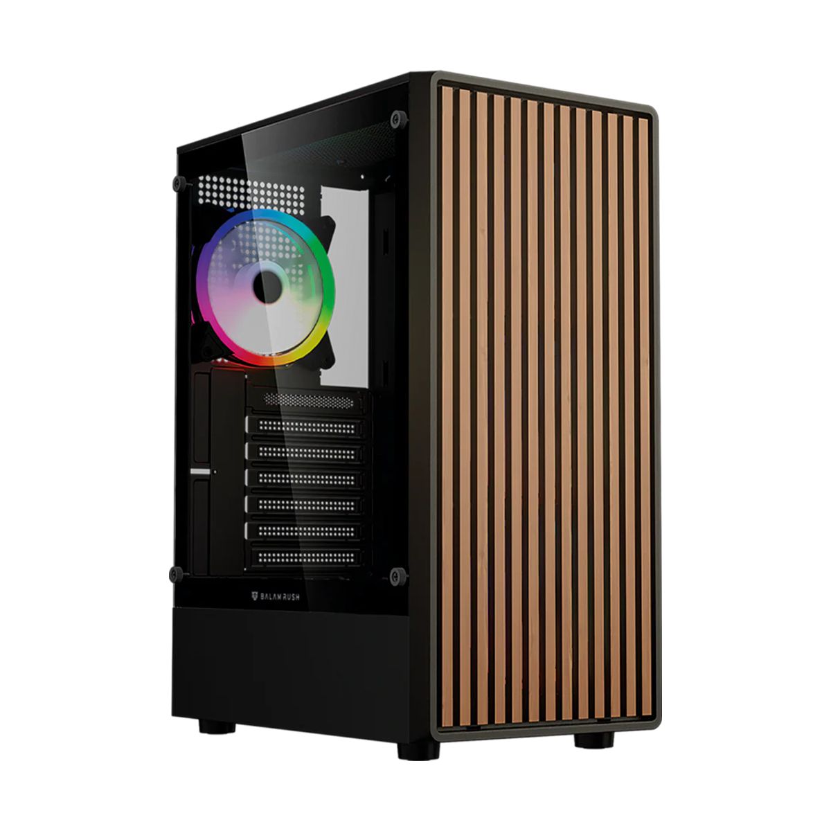Gabinete Gamer Media Torre ATX Dragonfly Wood GM580CB Factor: ATX - Micro Atx - Mini ITX