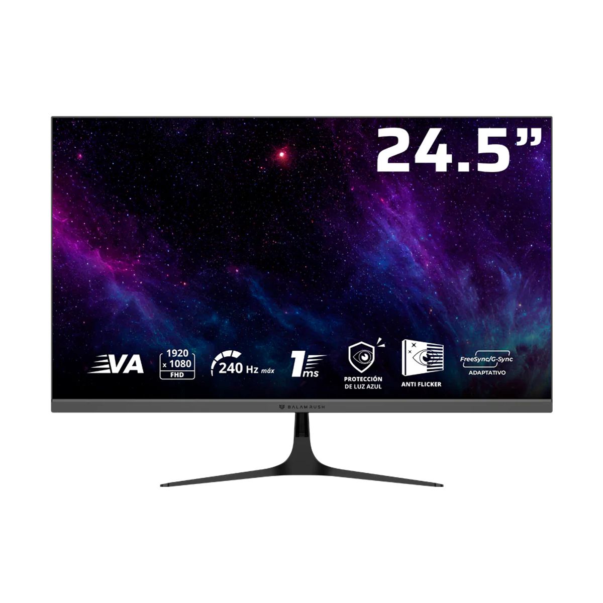 Monitor Gamer 24.5 Pulgadas COSMOS EDGE MCE245P BALA RUSH VA - Resolucion: 1920 x 1080 FHD Frecuencia: 240Hz