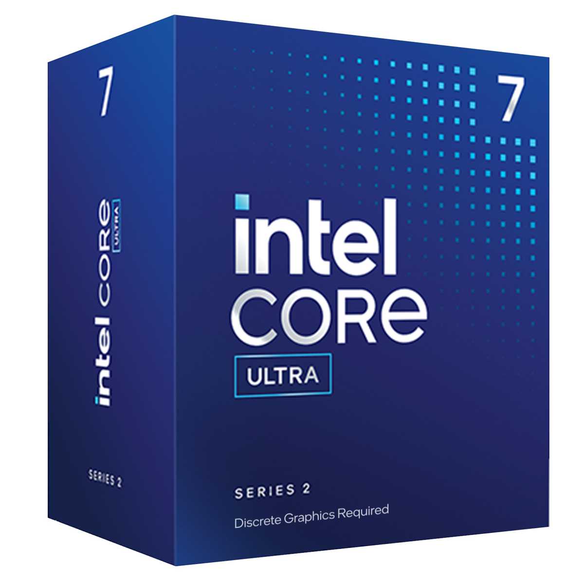 Procesador Intel Core Ultra 7 de 5.3 GHz - 20 nucleos (8P + 12E), 33 Tops (IA), Socket LGA 1851 con graficos y disipador.