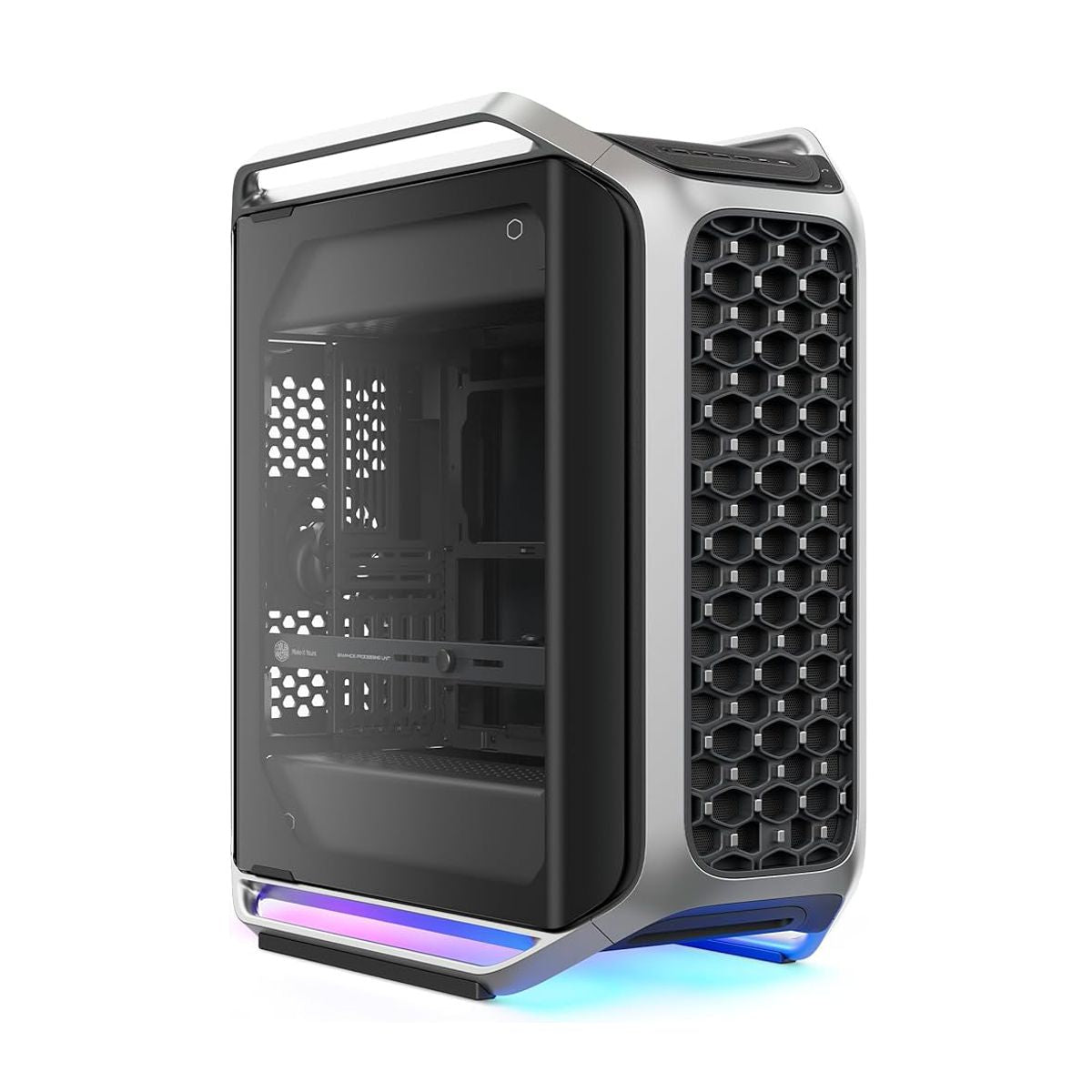 GABINETE COOLER MASTER (C700-KGNN-S00) COSMOS ALPHA SILVER,ATX-EATX,FULLTOWER,VIDRIOTEMP,S/FUENTE