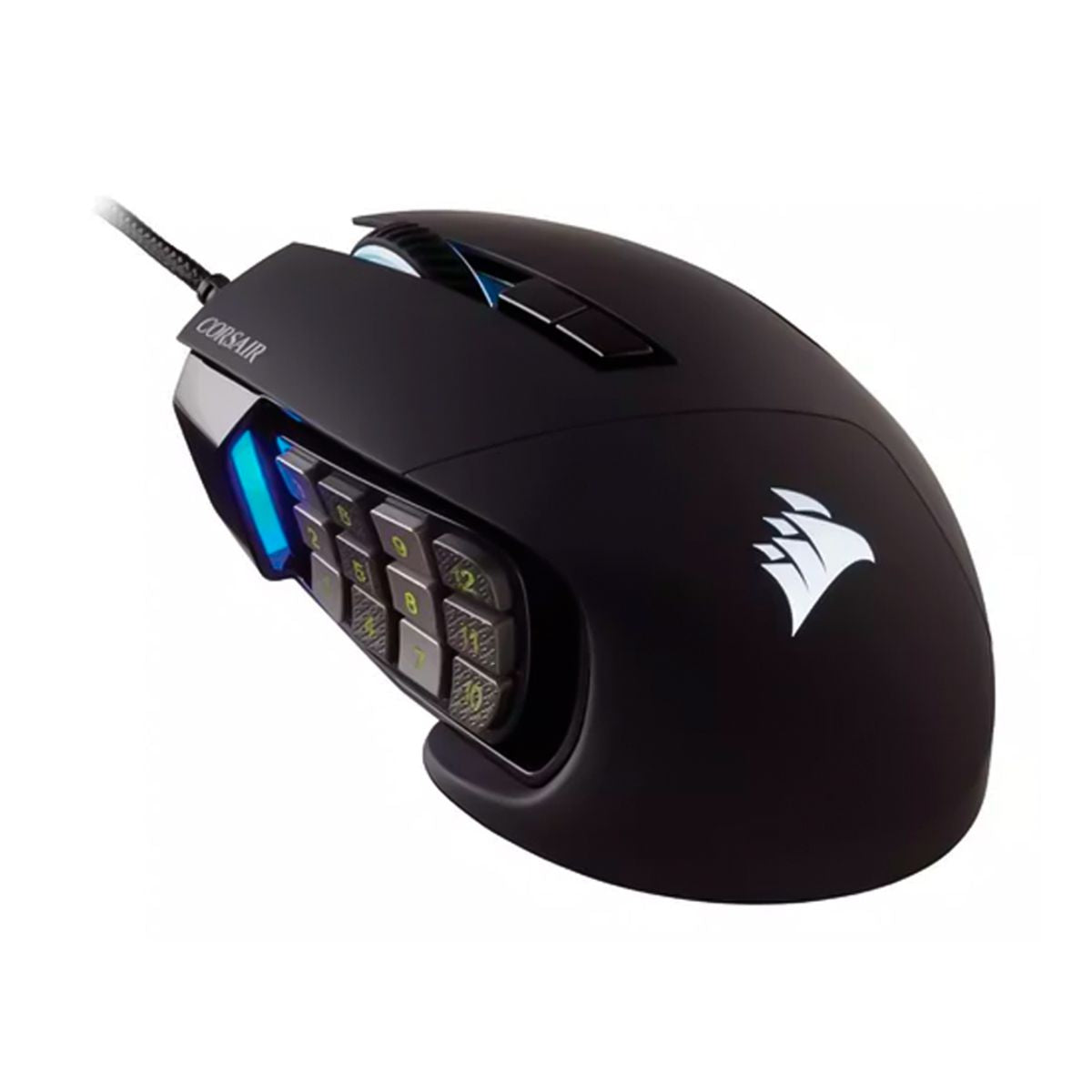 MOUSE OPTICO CORSAIR (CH-9304211-NA) SCIMITAR RGB ELITE,17 BOTONES PROGAMABLES,18000 DPI,NEGRO