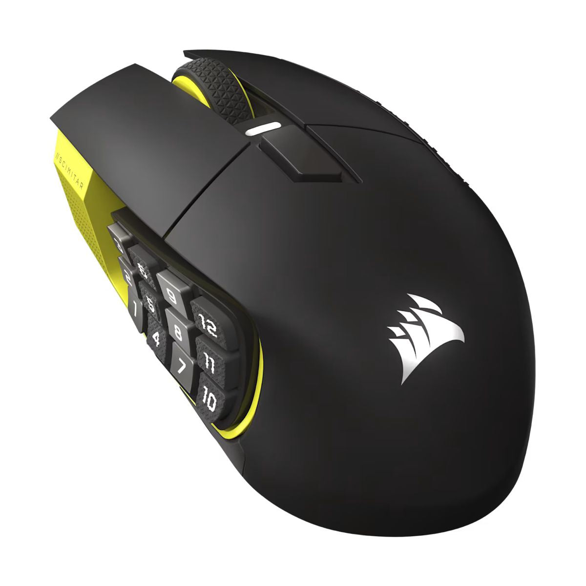 MOUSE OPTICO CORSAIR (CH-9314415-WW) SCIMITAR ELITE WIRELESS NEGRO/AMARILLO