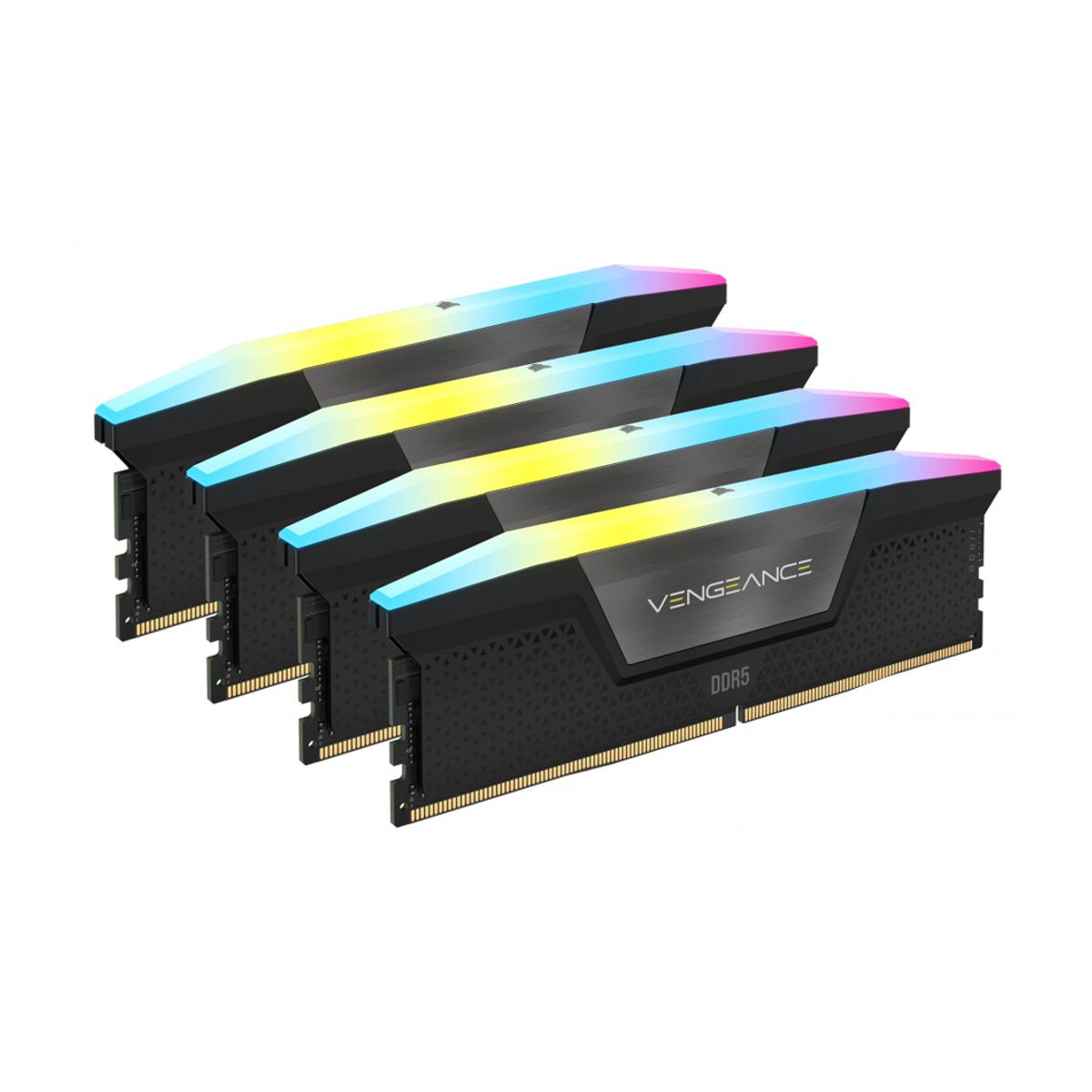 MEMORIA DIMM DDR5 CORSAIR (CMH128GX5M4B5600C40) 128GB 5600MHZ (4X32GB) VENGEANCE RGB,NEGRO CL40-77