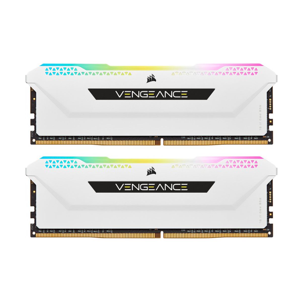 MEMORIA DIMM DDR4 CORSAIR (CMH16GX4M2D3600C18W) 16GB 3600MHZ(2X8GB) VENGEANCE RGB SLPRO BLANCO CL18