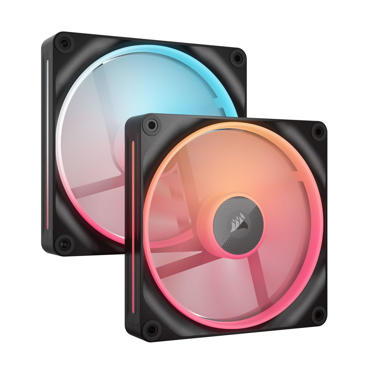 VENTILADOR GABINETE CORSAIR (CO-9051052-WW) ICUE LINK LX140-5 RGB,2 FAN, 140MM, MAGNETICO, NEGRO