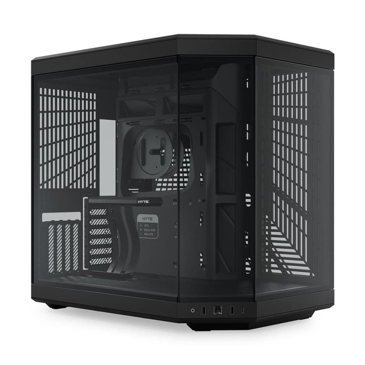 GABINETE HYTE (CS-HYTE-Y70-B) Y70 EDICION ESTANDAR,MEDIA TORRE,CABLE RISER INCL,NEGRO,S/FUENTE