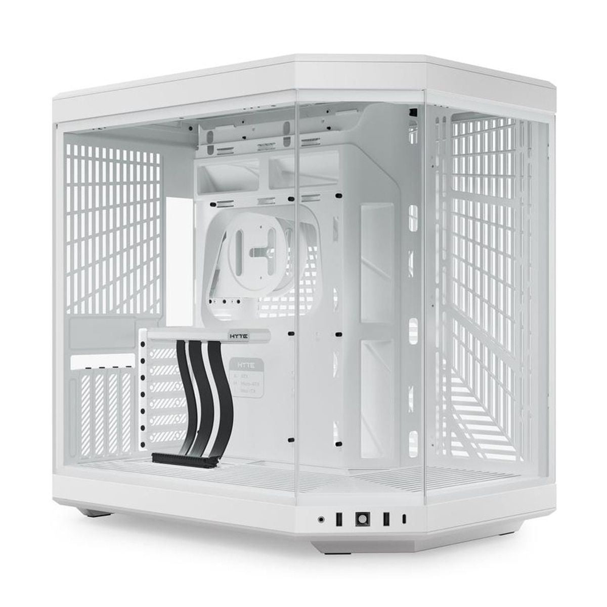GABINETE HYTE (CS-HYTE-Y70-WW) Y70 EDICION ESTANDAR,MEDIA TORRE,CABLE RISER INCL,BLANCO,S/FUENTE