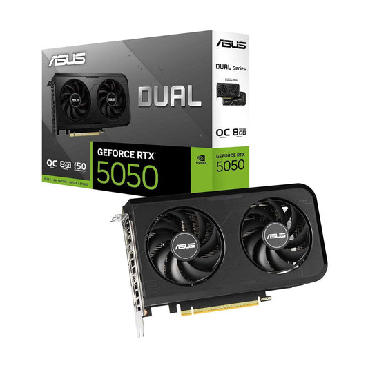 TARJETA DE VIDEO ASUS (DUAL-RTX5050-O8G) 8GB GDDR6, 128BIT, PCI-E 5.0, HDMI, 3*DP, DUAL FAN
