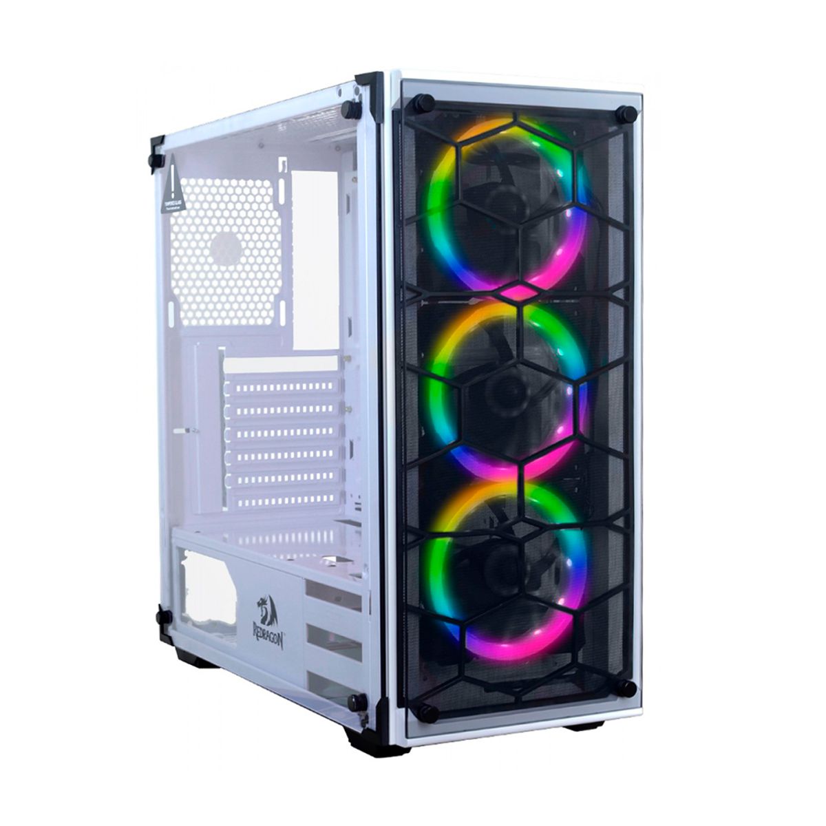 Gabinete Wheeljack GC-606W-RGB con 3 fanes incluidos