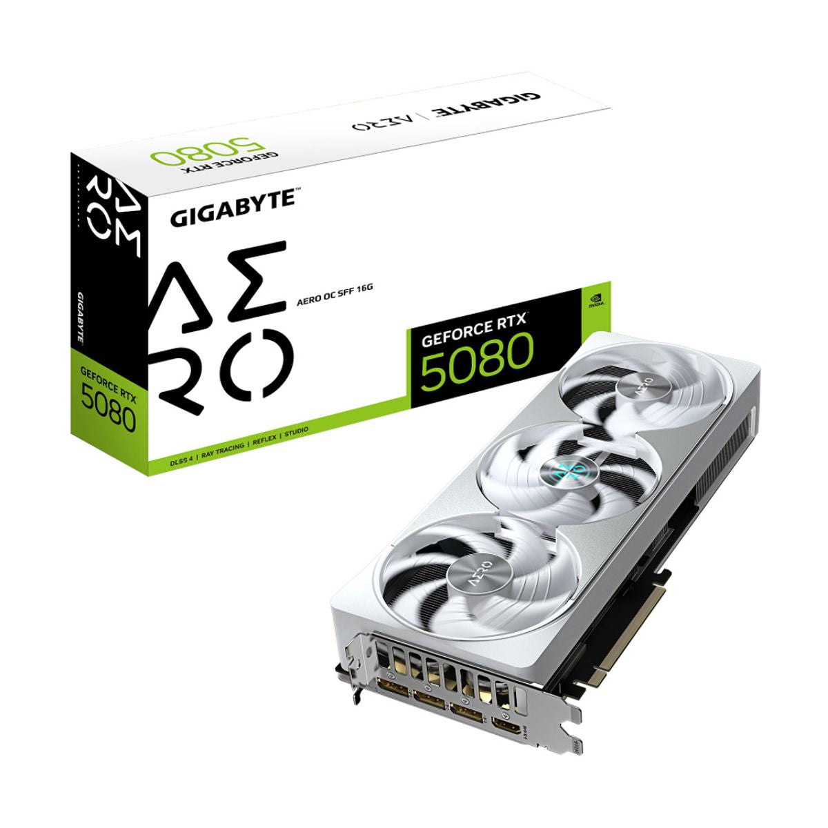 TARJETA DE VIDEO GIGABYTE (GV-N5080AERO OC-16GD) RTX 5080, 16GD GDDR7, PCIE 5.0, HDMI, 3*DP, 3 FAN