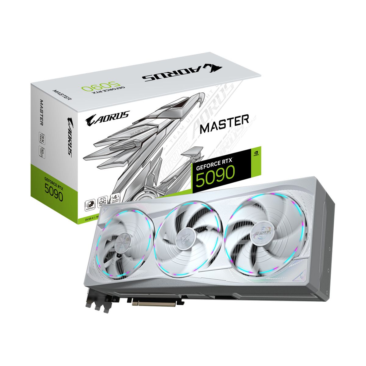 TARJETA DE VIDEO GIGABYTE (GV-N5090AORUSM ICE-32GD) RTX5090, 32GB GDDR7, PCIE 5.0,HDMI,DP, 3 FAN