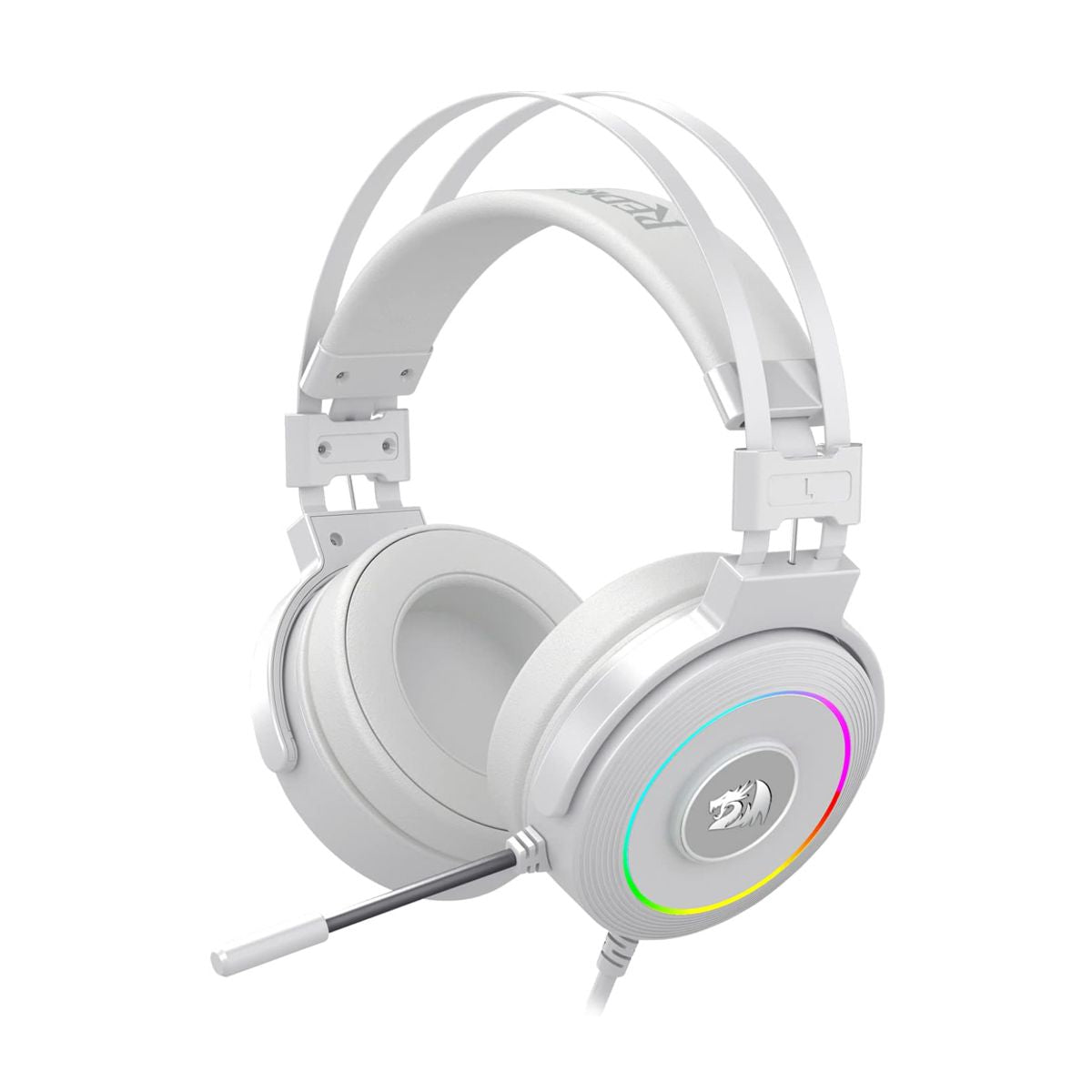 Audifonos Redragon Gamer con Microfono H320W Lamia 2 7.1 Alambrico USB Blanco