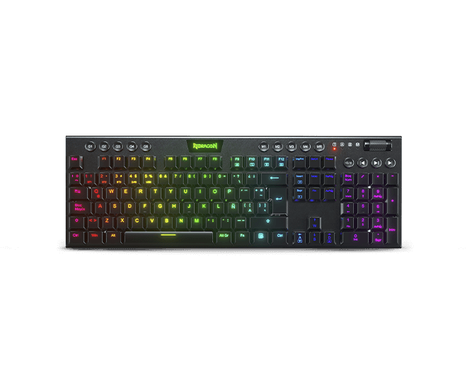 Teclado mecánico 100% Horus K619W - Red Switch