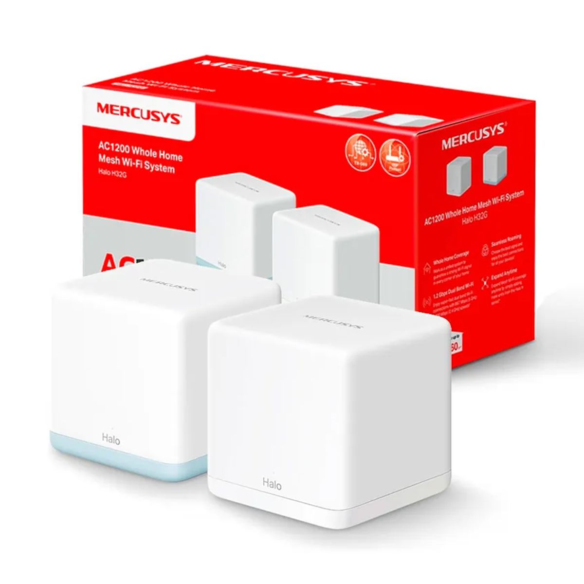 Sistema Wi-Fi en mesh para toda la casa AC1200 (Halo H32G(2-pack) -
