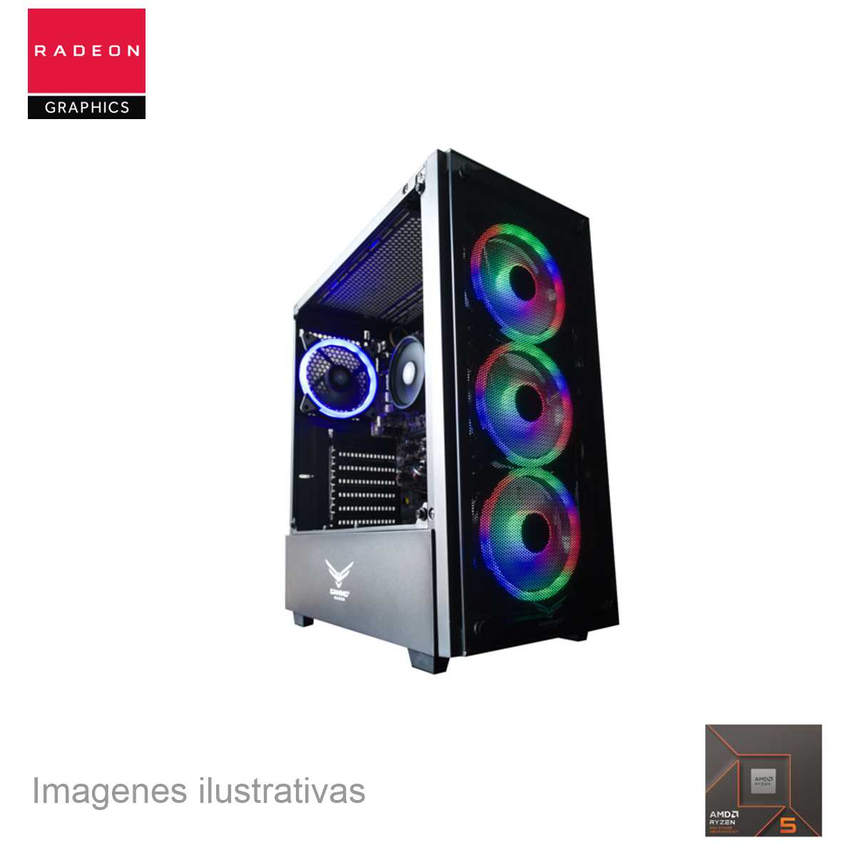 PC Gamer AMD Ryzen 5 8500G Memoria RAM de 16GB 1TB SSD 600W WIFI