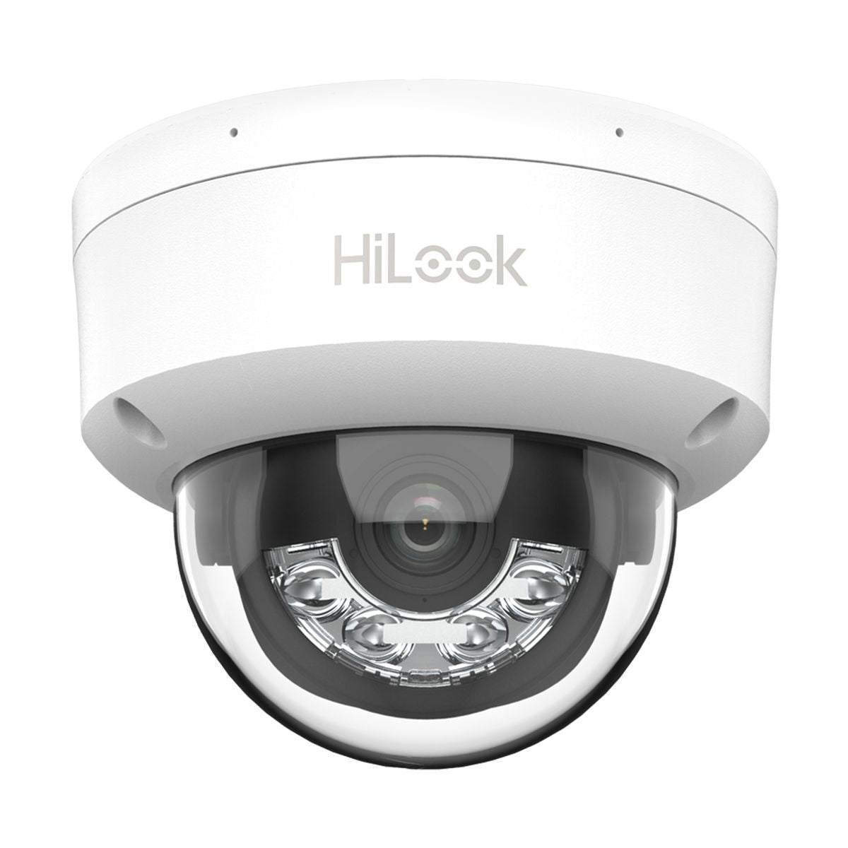 Domo IP de 2mp / Lente 2.8 mm / 20 mts IR + 15 mts Luz Blanca / Microfono Integrado / ACUSENSE Lite / Uso en interior / PoE / dWDR / H.265+ / ONVIF -