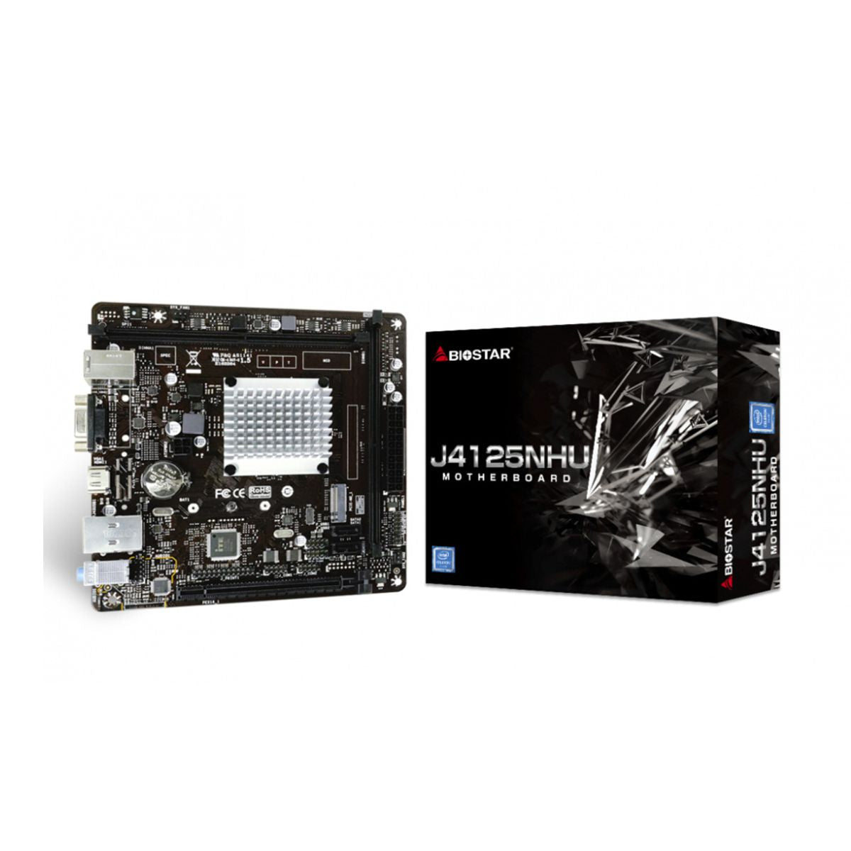 MOTHERBOARD BIOSTAR (J4125NHU) CELERON J4125, DDR4 X2 8GB, USB 3.1, PCIE 2.0, HDMI, MINI ITX