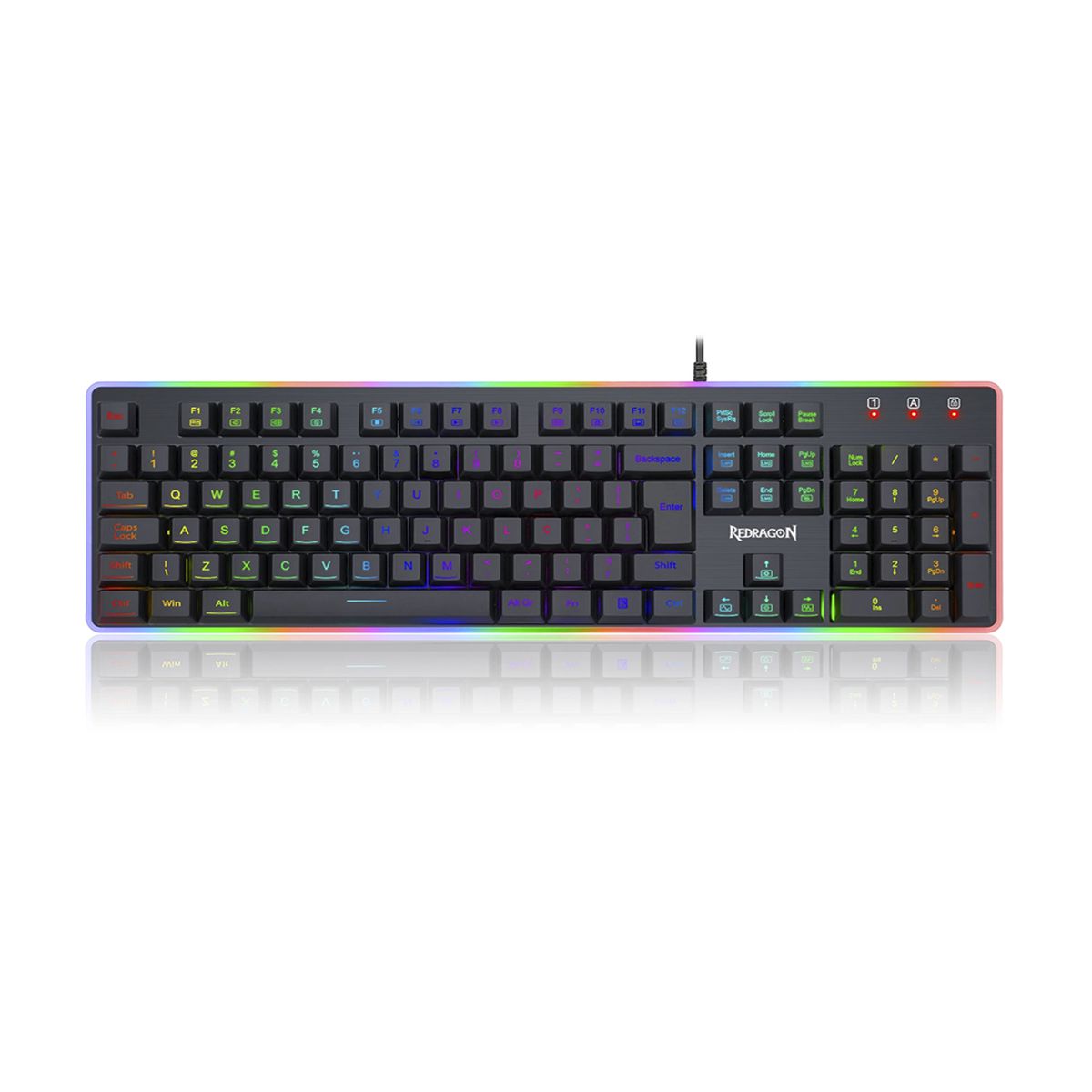 Teclado de membrana Gamer Redragon Dyaus K509