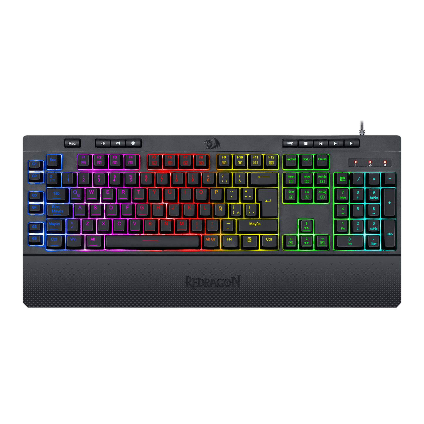 Teclado de Membrana Gamer K512RGB Shiva