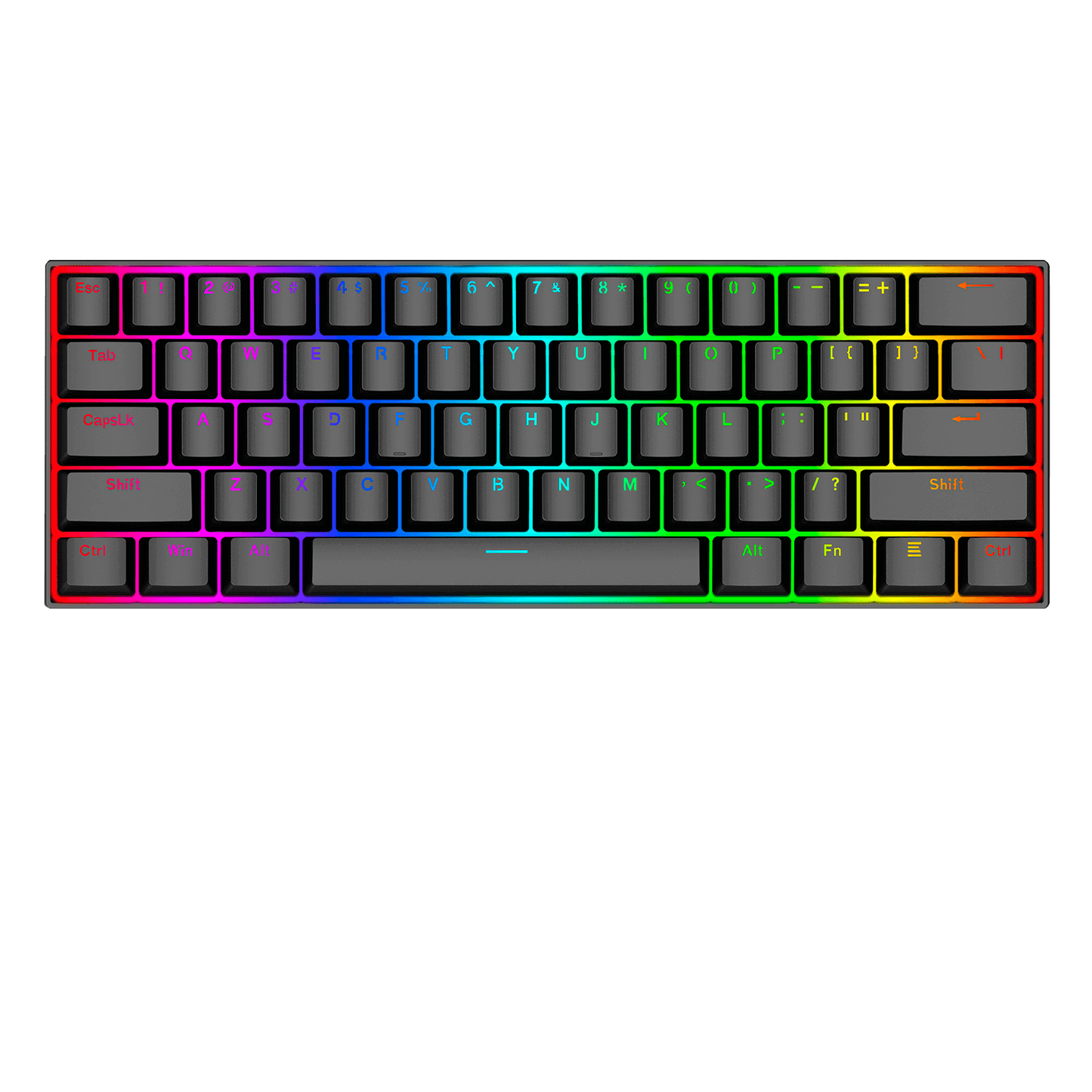 Teclado Mécanico 60% Redragon Dragonborn K630 - Red switch