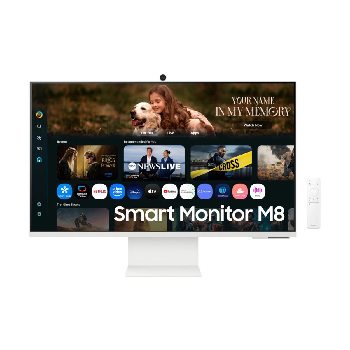 MONITOR SAMSUNG SMART M8 - M80F, 32 PULGADAS, 4K-UHD, Flat, 60Hz, 4MS, LS32FM801ULXZX