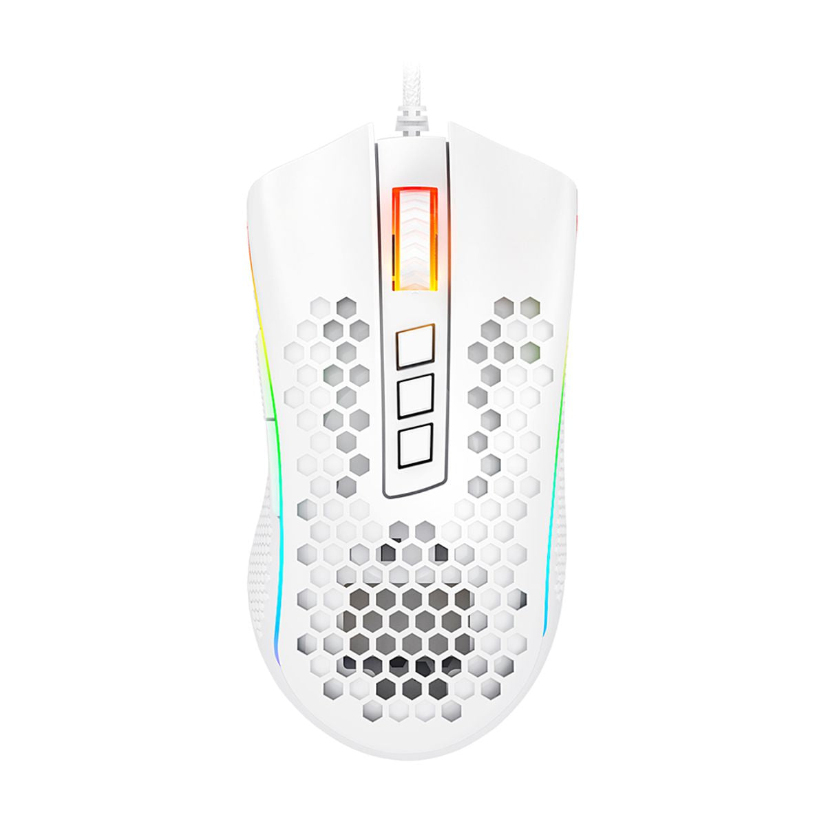 Mouse Redragon Storm Elite White - Juego, Blanco