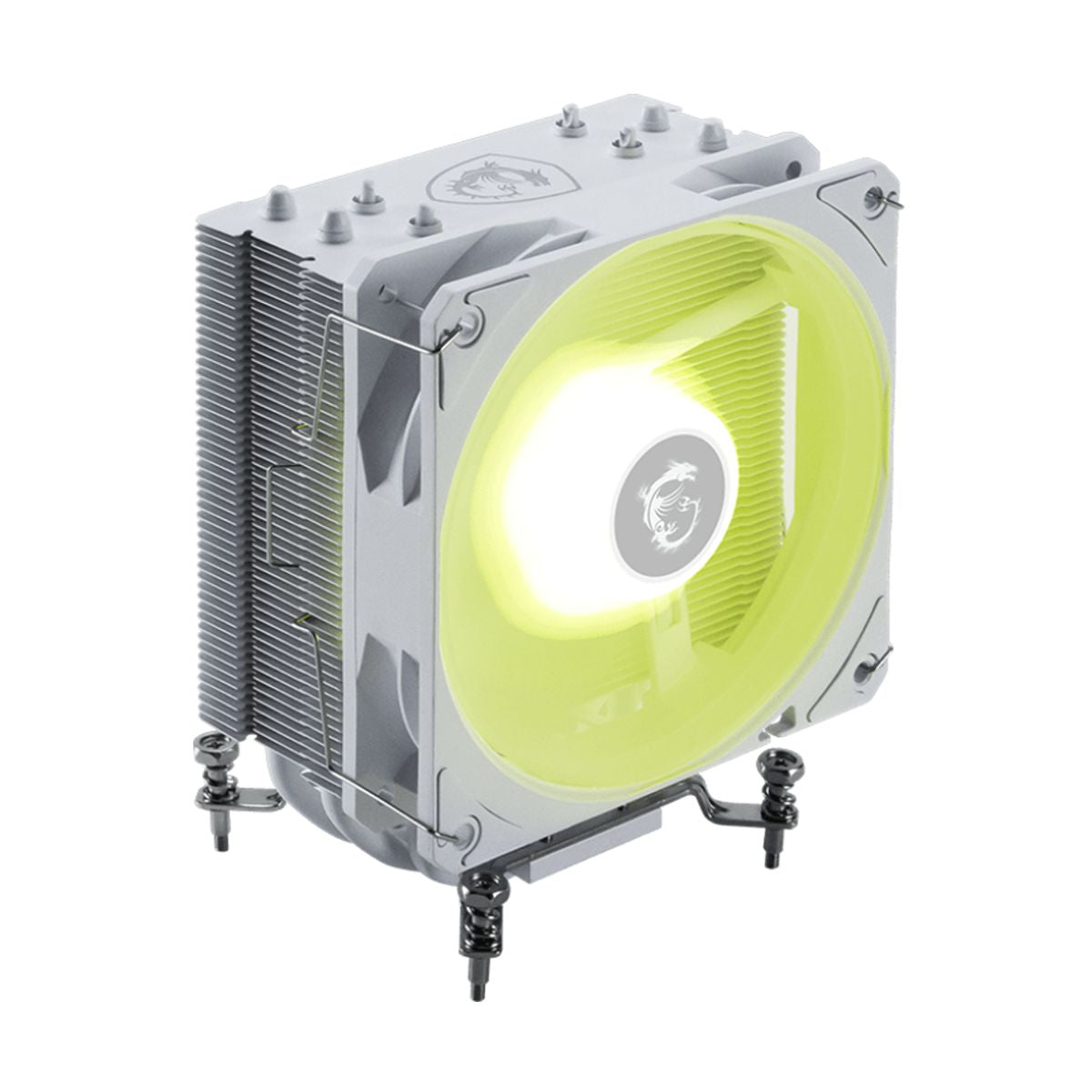 VENTILADOR P/CPU MSI (MAG COREFROZR AA13 WHITE) FAN 120MM ARGB, SOCKET 1700, 1851, AM4, AM5, BLANCO
