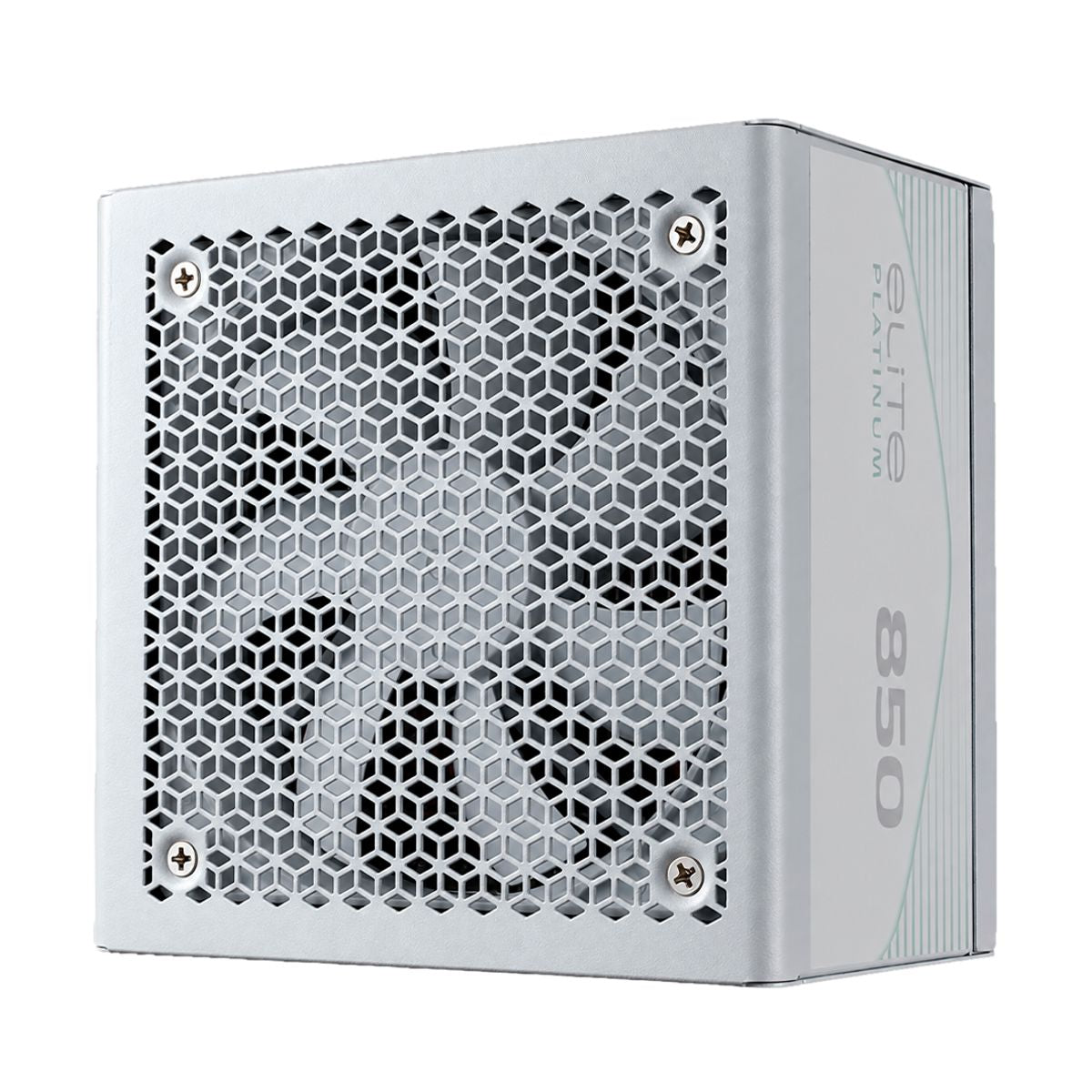 FUENTE DE PODER COOLER MASTER (MPE-85F1-AFP-C3W0CUS) ELITE PLATINUM 850,FULL MODULAR,CABLE US,BLANCO