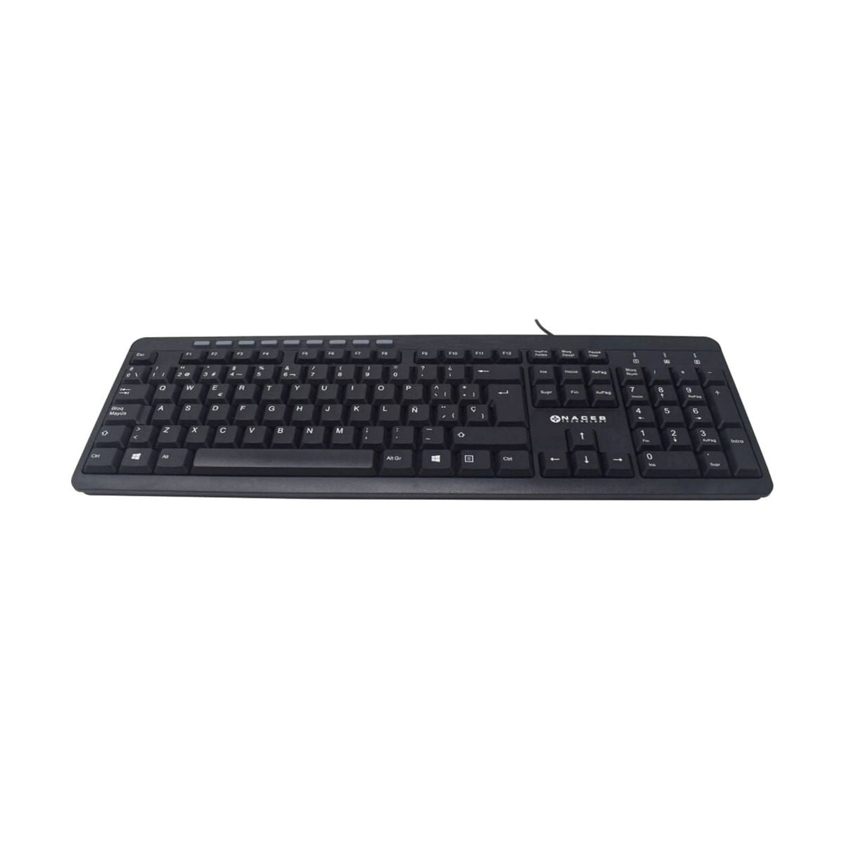 TECLADO NACEB (NA-0109) MULTIMEDIA,USB 2.0,NEGRO
