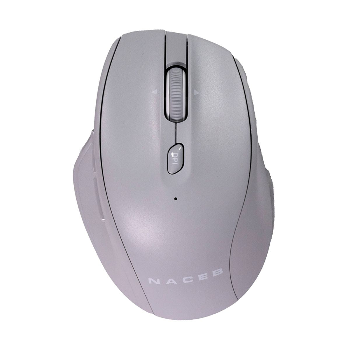 MOUSE INALAMBRICO NACEB (NA-0139G) DUAL MODE, USB 2.4, BLUETOOTH, 1600DPI, 5*BOTONES+RUEDA, GRIS