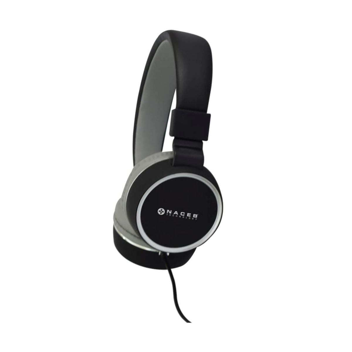 AUDIFONOS NACEB (NA-0310G) ZERO,DIADEMA,ALAMBRICA,MANOS LIBRES,3.5,GRIS