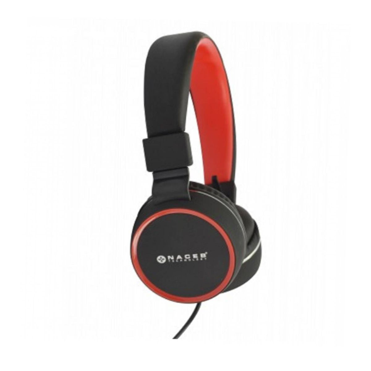 AUDIFONOS NACEB (NA-0310R) ZERO,DIADEMA,ALAMBRICA,MANOS LIBRES,3.5,ROJO