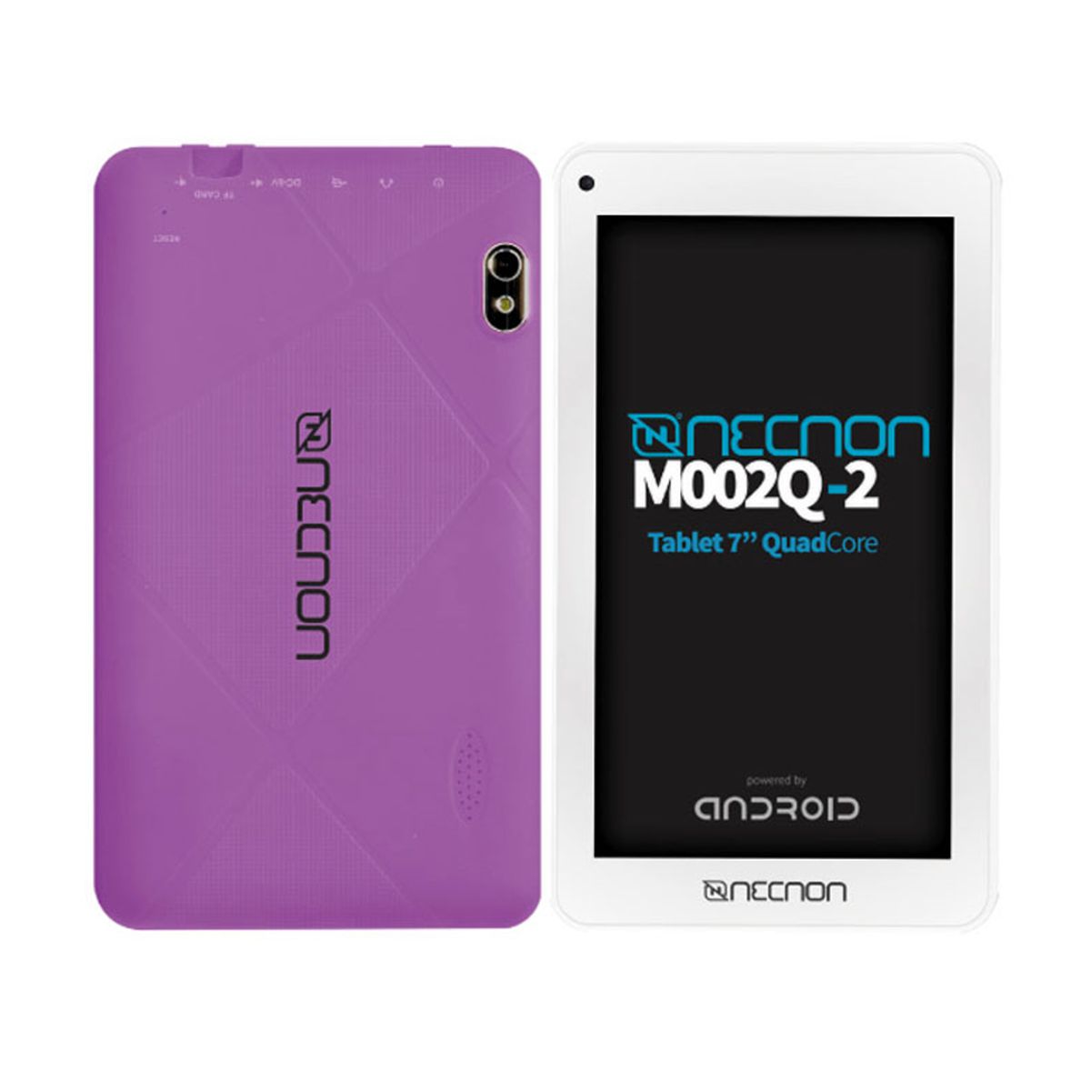 TABLET M002Q-2 2GB RAM 16GB ROM 7 PULGADAS ANDROID 10 CAM 2 Y 5 MP FLASH FUNDA SILICON INCLUIDA MORADA -