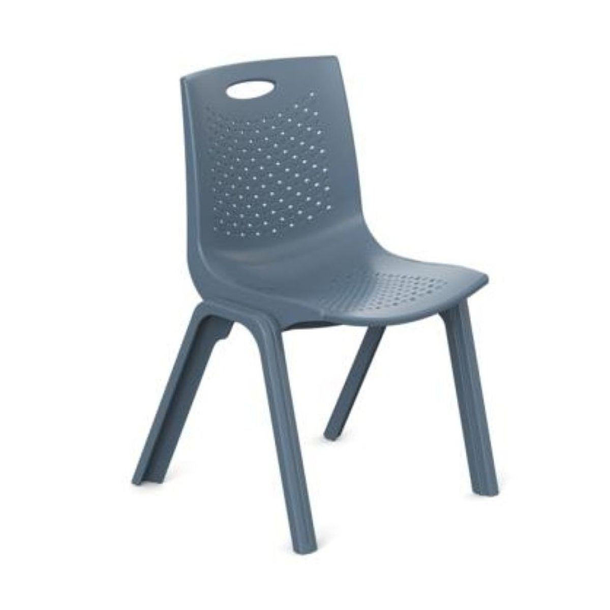 Silla de Oficina Nextep Fibra Alta Resistencia Apilable Gris Obscuro