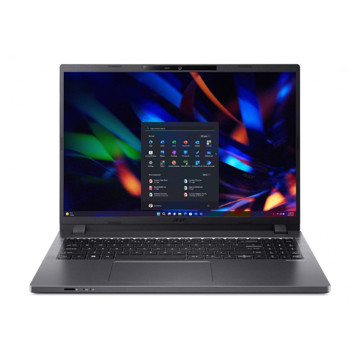LAPTOP ACER TRAVELMATE P2 CORE I5-1335U; 16 WUXGA IPS; 8 GB RAM; 512GB; FINGERPRINT; WIN 11 PRO; 1 ano de garantia + 1 ano contra Robo; GRIS ACERO -
